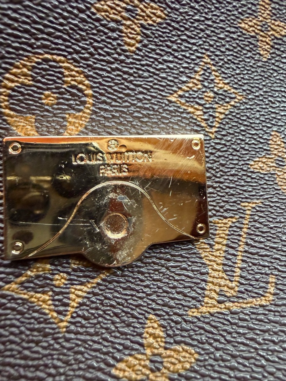 Louis Vuitton Monogram Shoulder Bag with Black and White Braided Handle - Picture 11 of 12